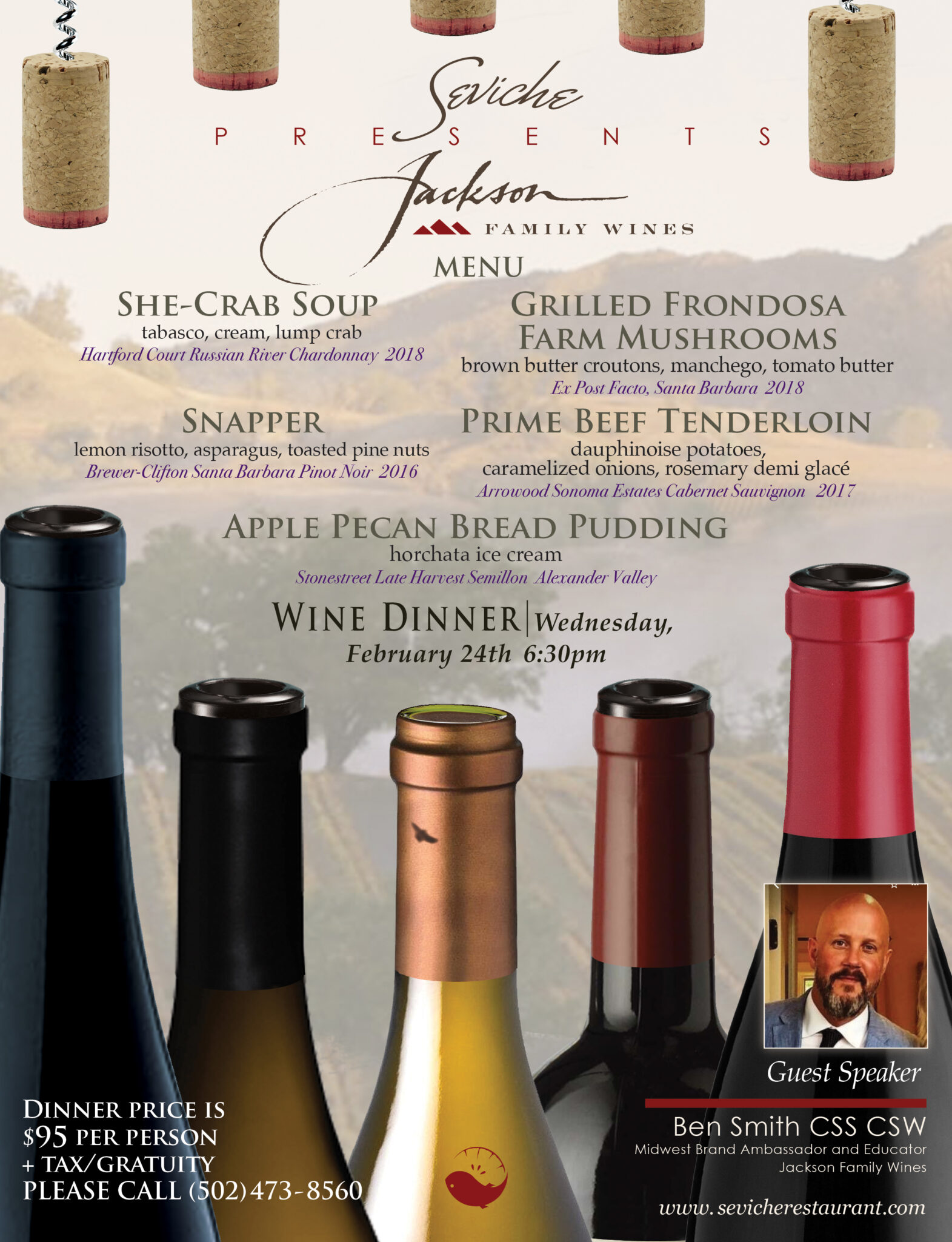 Jackson Family Wines Dinner Seviche Jackson Family Wines Dinner Seviche